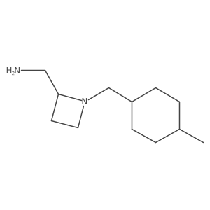 {1-[(4-Methylcyclohexyl)methyl]azetidin-2-yl}methanamine结构式