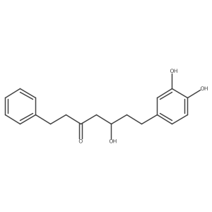 7-(3,4-Dihydroxyphenyl)-5-hydroxy-1-phenylheptan-3-one Structure