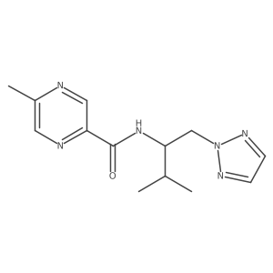5-methyl-N-(3-methyl-1-(2H-1,2,3-triazol-2-yl)butan-2-yl)pyrazine-2-carboxamide Structure