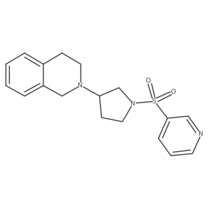 2-(1-(Pyridin-3-ylsulfonyl)pyrrolidin-3-yl)-1,2,3,4-tetrahydroisoquinoline结构式