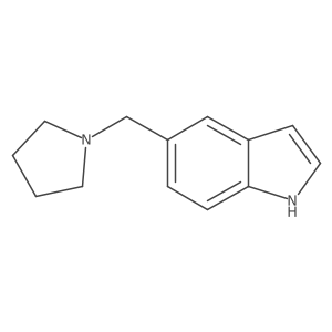 5-(pyrrolidin-1-ylmethyl)-1H-indole结构式