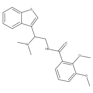 N-(2-(benzo[b]thiophen-3-yl)-2-(dimethylamino)ethyl)-2,3-dimethoxybenzamide结构式