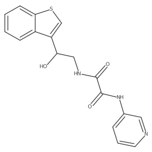 N1-(2-(benzo[b]thiophen-3-yl)-2-hydroxyethyl)-N2-(pyridin-3-yl)oxalamide结构式