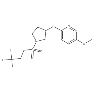 3-Methoxy-6-((1-((3,3,3-trifluoropropyl)sulfonyl)pyrrolidin-3-yl)oxy)pyridazine Structure