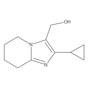 {2-cyclopropyl-5H,6H,7H,8H-imidazo[1,2-a]pyridin-3-yl}methanol Structure