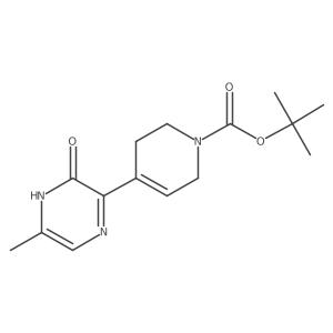 tert-Butyl 4-(5-methyl-3-oxo-3,4-dihydropyrazin-2-yl)-1,2,3,6-tetrahydropyridine-1-carboxylate结构式