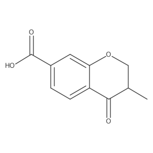 3-Methyl-4-oxochroman-7-carboxylic acid Structure