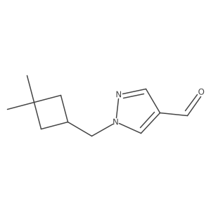 1-[(3,3-dimethylcyclobutyl)methyl]-1H-pyrazole-4-carbaldehyde结构式