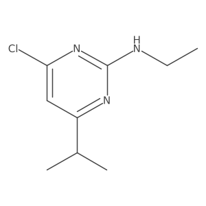 4-Chloro-N-ethyl-6-(propan-2-yl)pyrimidin-2-amine结构式