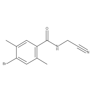 4-bromo-N-(cyanomethyl)-2,5-dimethylbenzamide结构式