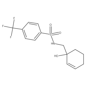 N-[(1-hydroxycyclohex-2-en-1-yl)methyl]-4-(trifluoromethyl)benzene-1-sulfonamide Structure