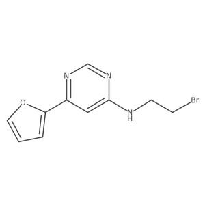 N-(2-bromoethyl)-6-(furan-2-yl)pyrimidin-4-amine Structure