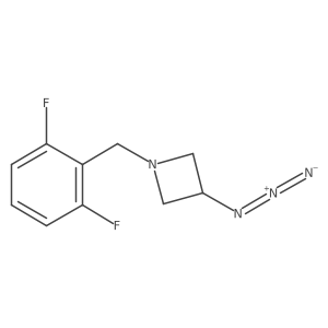 3-Azido-1-(2,6-difluorobenzyl)azetidine结构式