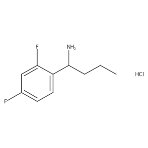 1-(2,4-Difluorophenyl)butan-1-amine hydrochloride Structure
