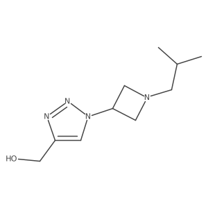 (1-(1-isobutylazetidin-3-yl)-1H-1,2,3-triazol-4-yl)methanol Structure