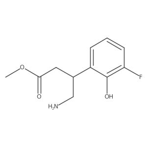 Methyl 4-amino-3-(3-fluoro-2-hydroxyphenyl)butanoate结构式