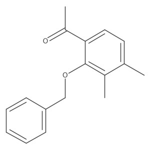 1-[2-(Benzyloxy)-3,4-dimethylphenyl]ethan-1-one结构式