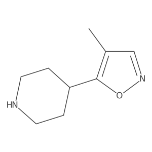 4-(4-Methyl-1,2-oxazol-5-yl)piperidine Structure