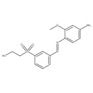 2-[3-[(4-Amino-2-methylsulfanylphenyl)diazenyl]phenyl]sulfonylethanol结构式