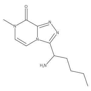 3-[(1R)-1-aminopentyl]-7-methyl-7H,8H-[1,2,4]triazolo[4,3-a]pyrazin-8-one结构式