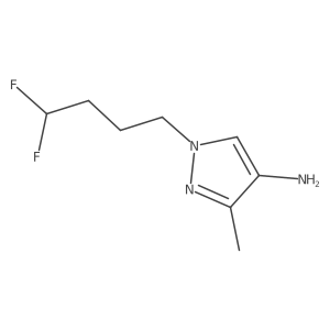 1-(4,4-difluorobutyl)-3-methyl-1H-pyrazol-4-amine Structure