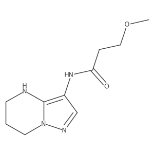 3-methoxy-N-{4H,5H,6H,7H-pyrazolo[1,5-a]pyrimidin-3-yl}propanamide Structure