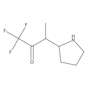 1,1,1-Trifluoro-3-(pyrrolidin-2-yl)butan-2-one结构式
