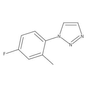 1-(4-fluoro-2-methylphenyl)-1H-1,2,3-triazole Structure