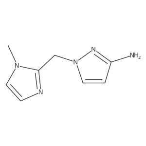 1-[(1-methyl-1H-imidazol-2-yl)methyl]-1H-pyrazol-3-amine Structure