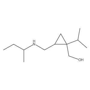 (2-{[(Butan-2-yl)amino]methyl}-1-(propan-2-yl)cyclopropyl)methanol结构式