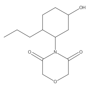 4-(5-Hydroxy-2-propylcyclohexyl)morpholine-3,5-dione Structure