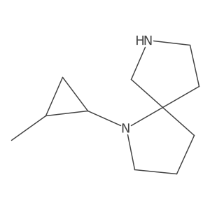 1-(2-Methylcyclopropyl)-1,7-diazaspiro[4.4]nonane结构式