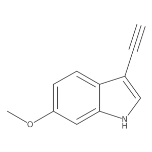 3-ethynyl-6-methoxy-1H-indole结构式