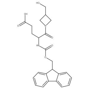 4-({[(9H-fluoren-9-yl)methoxy]carbonyl}amino)-5-[3-(hydroxymethyl)azetidin-1-yl]-5-oxopentanoic acid结构式