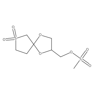 (7,7-Dioxo-1,4-dioxa-7lambda6-thiaspiro[4.4]nonan-2-yl)methyl methanesulfonate Structure