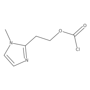 2-(1-methyl-1H-imidazol-2-yl)ethyl chloroformate结构式