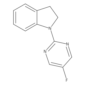 1-(5-Fluoropyrimidin-2-yl)indoline结构式