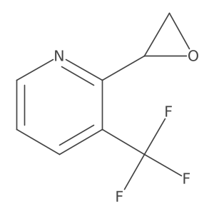 2-[(2R)-oxiran-2-yl]-3-(trifluoromethyl)pyridine结构式