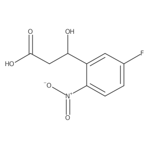 (3R)-3-(5-fluoro-2-nitrophenyl)-3-hydroxypropanoic acid Structure