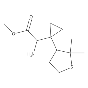 Methyl 2-amino-2-[1-(2,2-dimethylthiolan-3-yl)cyclopropyl]acetate Structure