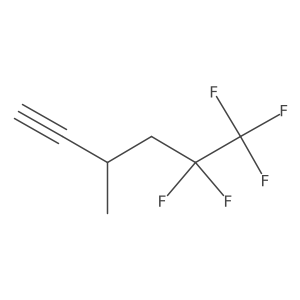 5,5,6,6,6-Pentafluoro-3-methylhex-1-yne Structure