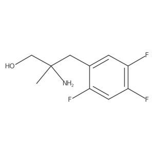 2-Amino-2-methyl-3-(2,4,5-trifluorophenyl)propan-1-ol结构式