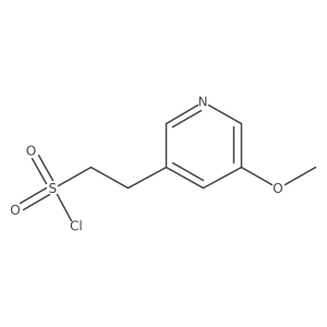 2-(5-Methoxypyridin-3-yl)ethane-1-sulfonyl chloride Structure