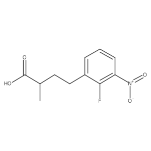 4-(2-Fluoro-3-nitrophenyl)-2-methylbutanoic acid结构式