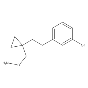 O-({1-[2-(3-bromophenyl)ethyl]cyclopropyl}methyl)hydroxylamine结构式