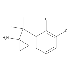 1-[2-(3-Chloro-2-fluorophenyl)propan-2-yl]cyclopropan-1-amine Structure