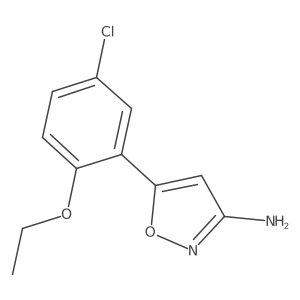 5-(5-Chloro-2-ethoxyphenyl)-1,2-oxazol-3-amine Structure