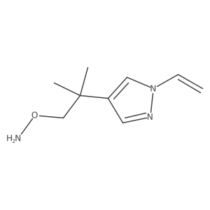 O-[2-(1-ethenyl-1H-pyrazol-4-yl)-2-methylpropyl]hydroxylamine结构式
