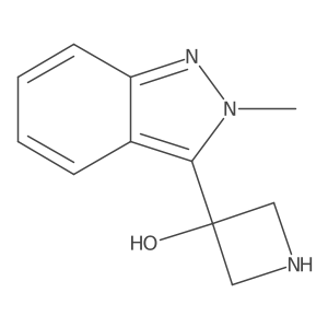 3-(2-methyl-2H-indazol-3-yl)azetidin-3-ol结构式
