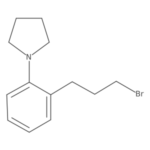 1-[2-(3-Bromopropyl)phenyl]pyrrolidine Structure